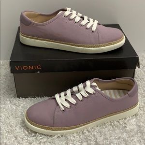 Vionic Canvas Hattie Ergonomic Insole Sneakers NIB